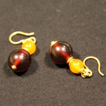 Vintage natural baltic amber earrings 4.8 gr